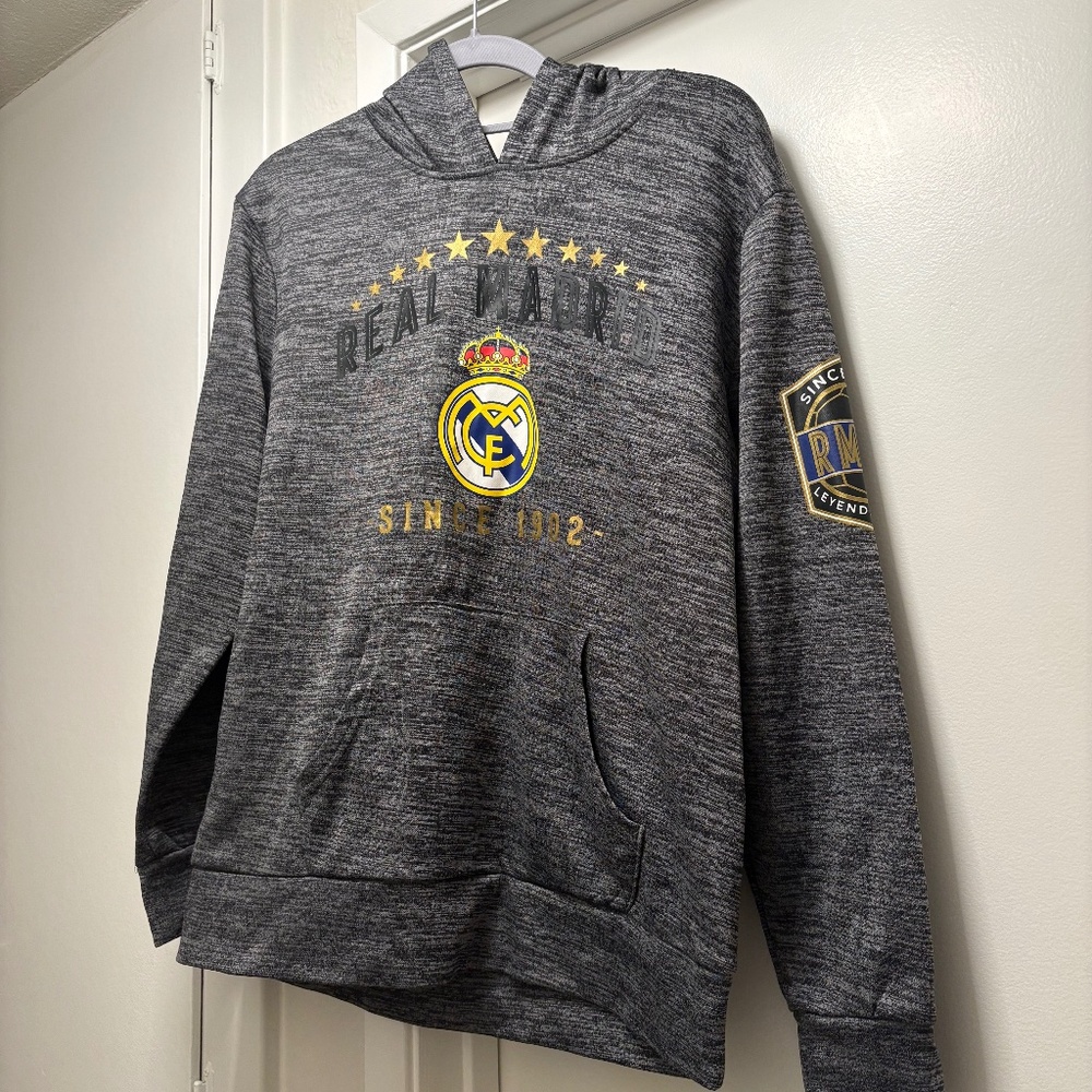 Real Madrid soccer hoodie - youth size large